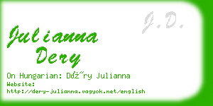 julianna dery business card